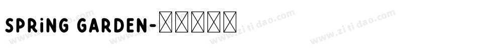 Spring Garden字体转换